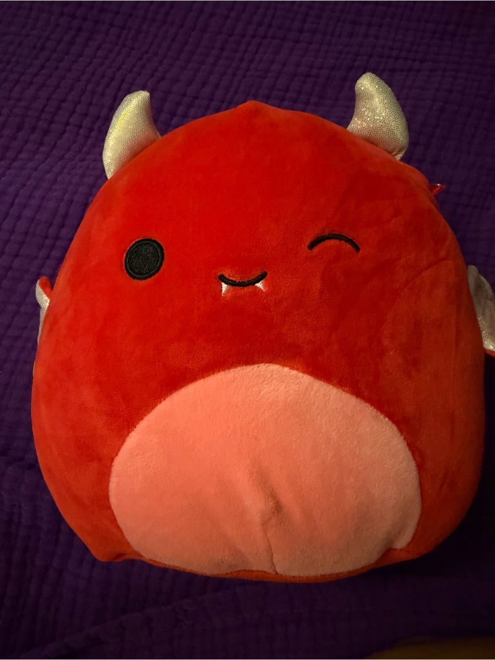 Squishmallows Red Devil Plush Pillow - Cute Winking Plush-Karlie